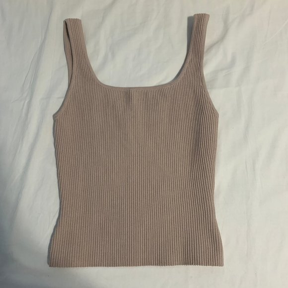 aritzia babaton sculpt knit tank top long size small - Picture 3 of 8